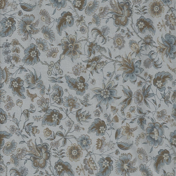 Regency Somerset Blues quilt fabric by Christopher Wilson Tate for Moda Fabrics - 1/2 yard cut - # 42361 15