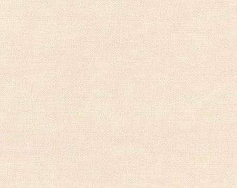 May include: A square, off-white fabric with rounded corners. The fabric has a subtle, textured weave, creating a soft, neutral background. The color is a warm, creamy tone, suitable for various craft projects or design applications.