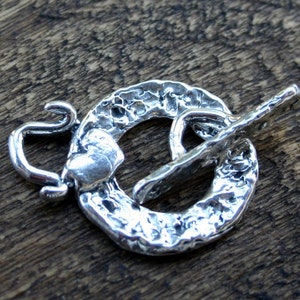 Toggle with Heart Sterling Silver  T140