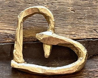 Link Heart Bronze Focal