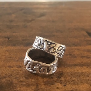 Slide Link Love Sterling Silver  /SL100