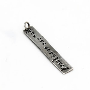 You are loved Sterling Silver Charm