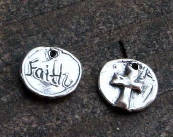 Cross Faith Sterling Silver Charm