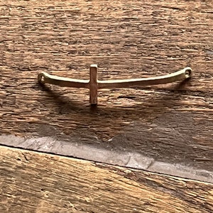 Sideways Cross Bronze Bracelet Link image 4