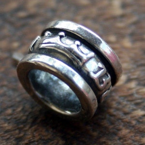 Artisan Handcrafted Sterling Best Mom Slide/Bead