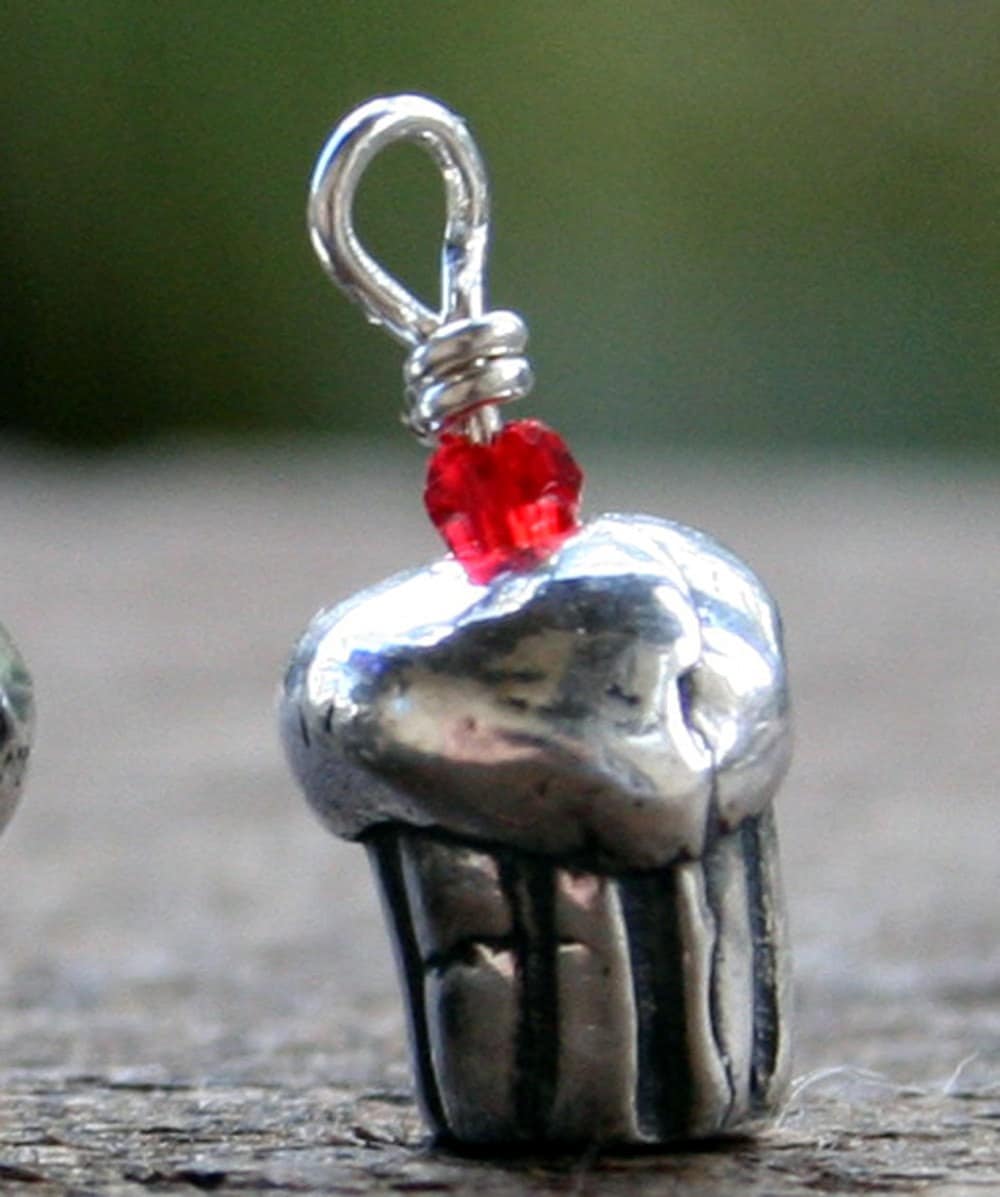 SilberDream Charms - Zilveren bloem muffin bedel voor bedels kettingen armbanden oorbellen - 925 Sterling zilver - FC3140P, Sterling zilver Sterling zilver email, E-mail : SilberDream