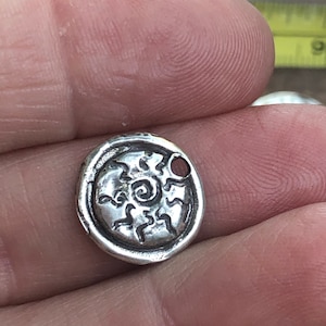 Sun Charm Artisan Sterling silver CH222