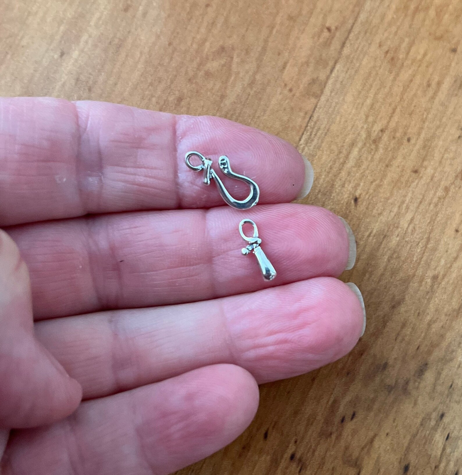 Hook and Eye Clasp Smaller Sterling Silver Twist Clasp Etsy