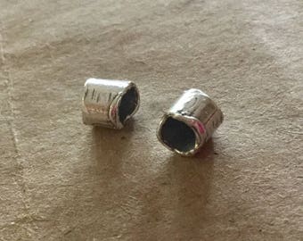Slides TWO Organic Sterling Silver Simple Spacer 002/SL90