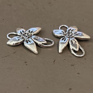 Blomlänk Hantverksmässigt Sterlingsilver Handgjort Rustikt /CH402 bild 5