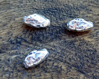 Spacer Bead Rustic Seed Beads Sterling Silver