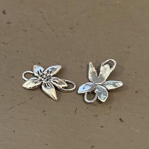 Blomlänk Hantverksmässigt Sterlingsilver Handgjort Rustikt /CH402 bild 6