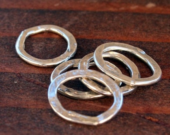 Sottili maglie rotonde piccole in argento Sterling LL151