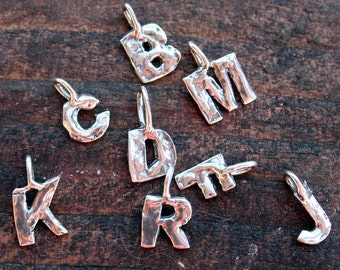 Letters Little Sterling Silver Initial Charm