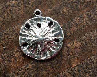 Sanddollar Sterling Silber Charm Anhänger