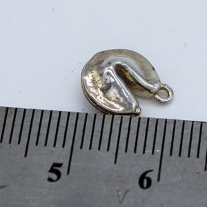 Small fortune Cookie Sterling Silver Charm