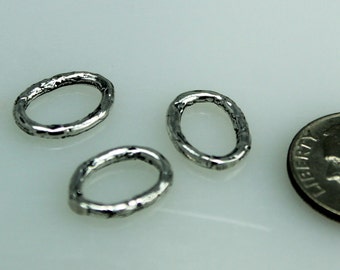 Links Oval Jump Rings Sterling Silver 003/OR75