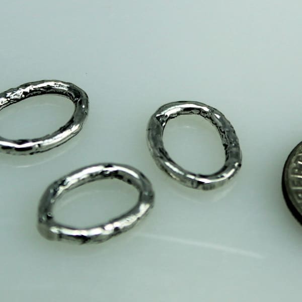 Links Oval Jump Rings Sterling Silver 003/OR75