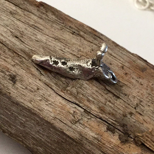 Banana Slug Charm UCSC Artisan Handcrafted Sterling Silver