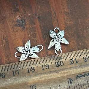Blomlänk Hantverksmässigt Sterlingsilver Handgjort Rustikt /CH402 bild 7