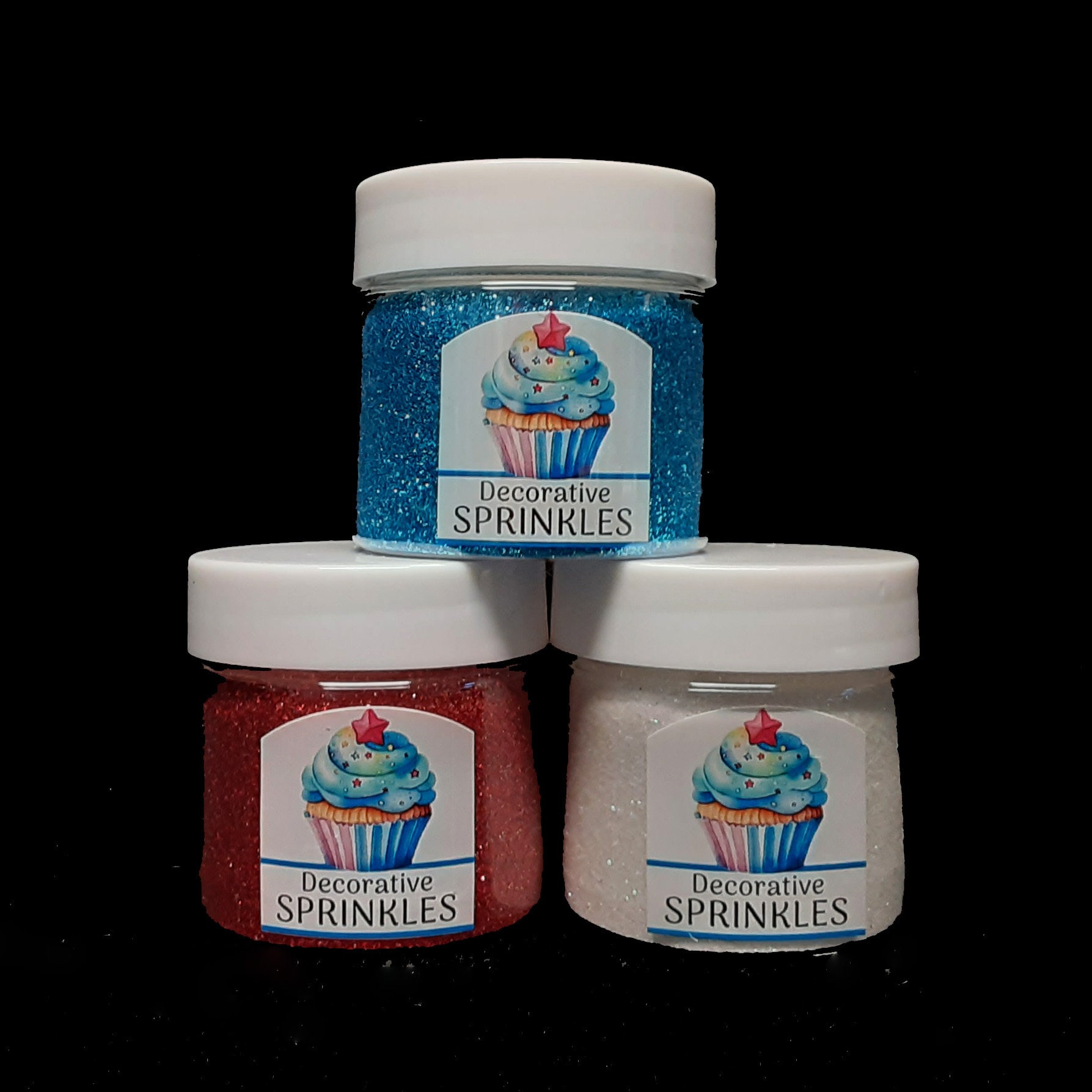 Stackable Sprinkle Jar Pretend Food Sprinkle Jars Set of 3 for Play Kitchens Restaurants ...