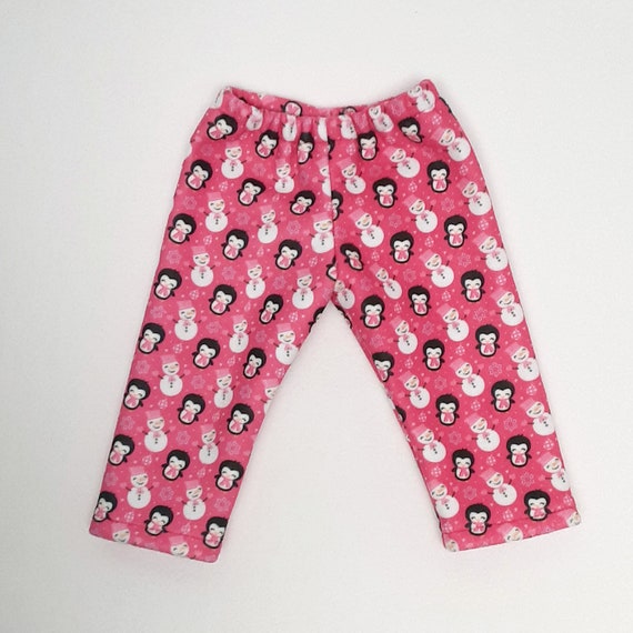 Pink Penguin Pajama Pants for 18 Dolls Lounge Pants for Dolls Etsy