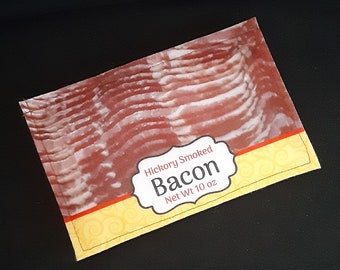 Felt Food Bacon Package for Pretend Food Play, Pretend Food for Play Kitchen Grocery Stores Restaurants