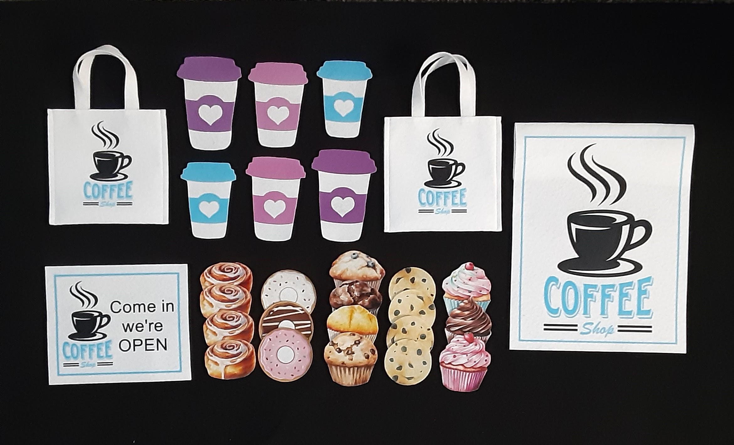 Felt Coffee Shop Pretend Play Set - Etsy