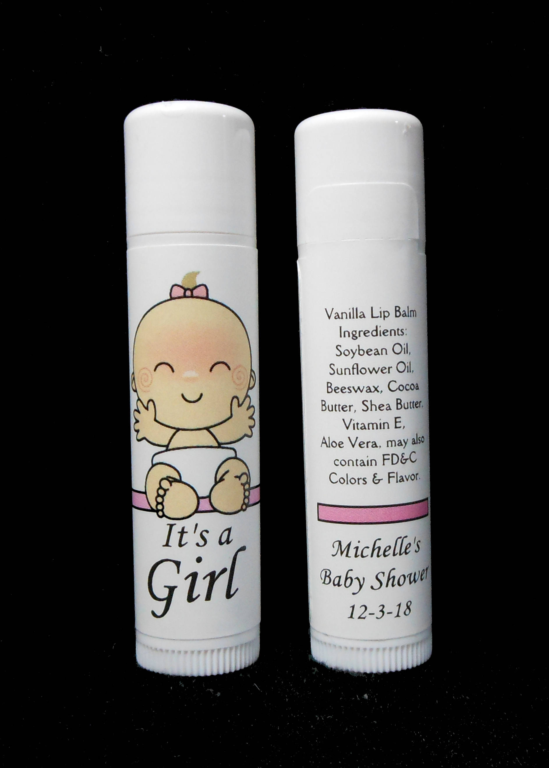 Baby Shower Lip Balm Baby Shower Favors Lip Balm Favors Etsy