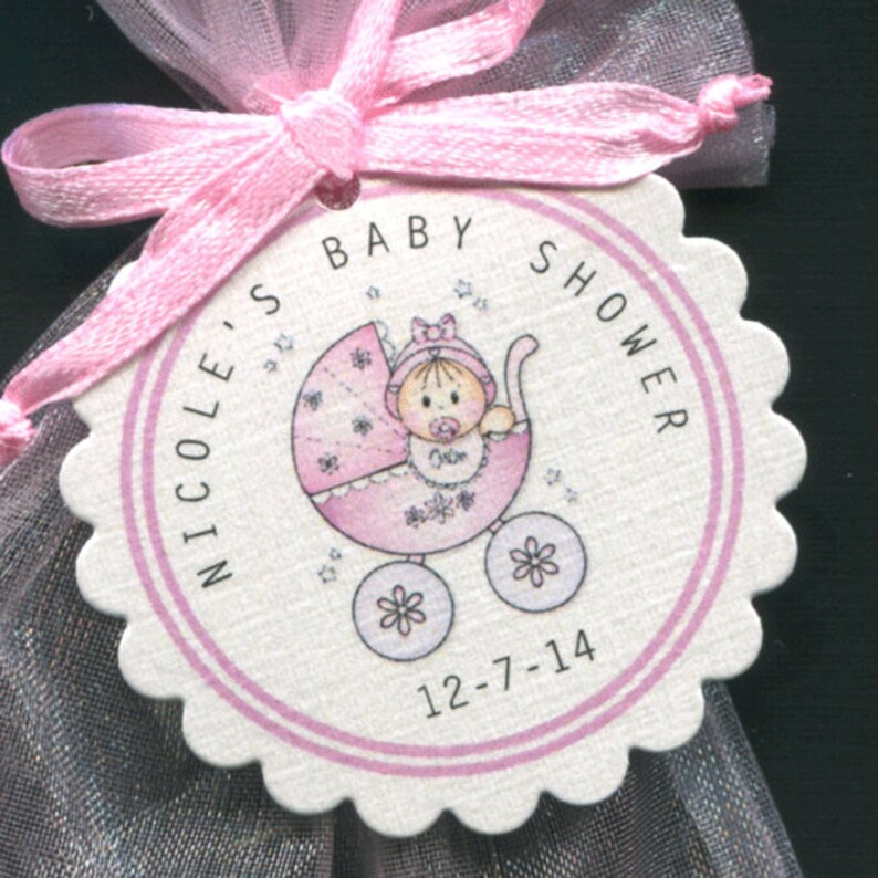 personalized baby shower favor tags