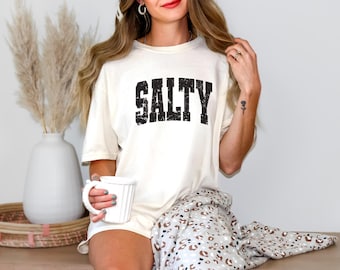 Salty Comfort Colors T-Shirt - Trendy Preppy Summer Tee