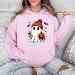 Cute Ghostie Hoodie, Funny Spooky Hoodie, Womens Ghost Hoodie, Spooky Season, Halloween Party Shirt, Fall Ghost Shirt