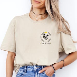 Zwillinge Sternzeichen T-Shirt, Horoskop Shirt, Astrologie T-Shirt, Geburtstagsgeschenk, Sternenkarte, Astrologie Geschenk