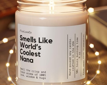 Die coolste Nana Sojawachskerze der Welt: Umweltfreundliches Oma Geschenk