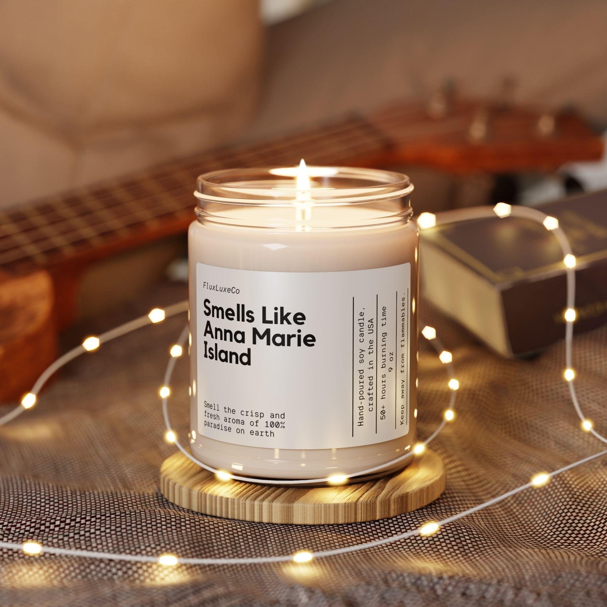 Custom Anna Maria Island Florida Soy Wax Candle Personalized Anna Maria Candle Decoration Anna Maria Island Gift Custom 9oz. Candle Gift