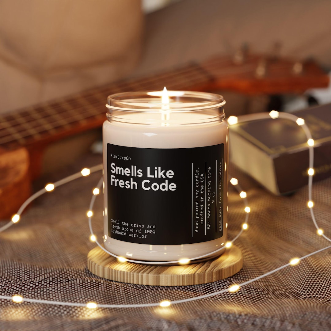 Custom Developer Gift Fresh Code Custom Candle Funny Unique Handmade ...