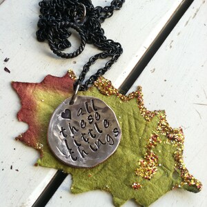 Necklace Hand Hammered Dime Choose YOUR words