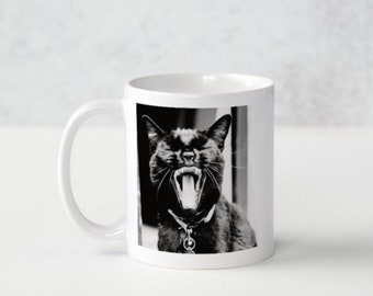 coffee mug  Rhiannon cup ~ stevie nicks style  ~ she is like a cat in the dark