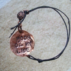 bracelet Hand Hammered copper and leather jewelry for your love CHOOSE your WORDs