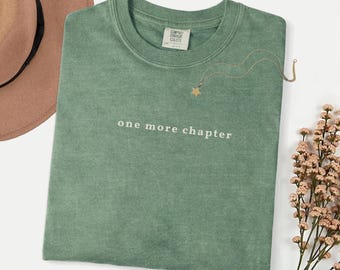 One More Chapter Shirt, Book Lover Tee, Bookish Comfort Colors Shirt, Gift For Reader, Reader Shirt, Library Shirt, Bookish Shirt, Reading