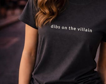 Morally Grey Shirt, Dibs On The Villain Tee, Dark Romance Shirt, Booktok Fantasy Tee, Morally Grey Character Shirt, Reader Gift