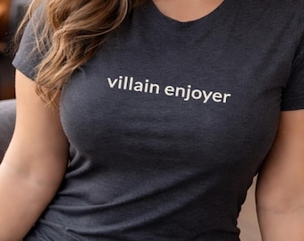 Villain Enjoyer Shirt, Morally Grey Character Tee, Fantasy Romance Shirt, Dark Romance Reader Gift, Booktok Tee