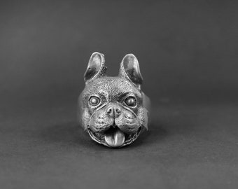 French Bulldog  Squillo Metal Ring
