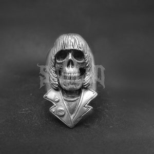 Pierścień metalowy Joey Skull Ramones Squillo