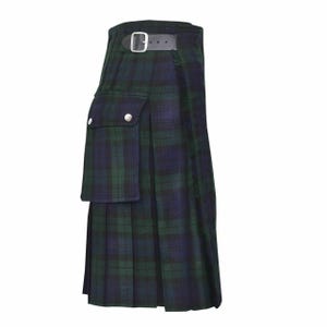 Highland Scottish Traditional Utility Tartan Kilt Highland Casual Wear Vintage Kilts For Men&#39;s Available in 45+ Clan Tartans