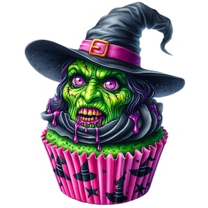 48 png Halloween cupcake clipart, Halloween clipart, Halloween png, illustraties, Instant Download voor commercieel gebruik