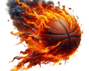 20 PNG Fire Basketball Clipart , Watercolor Clipart ,Basketball posters,,Ball clipart, Illustrations , Instant Download for Commercial Use