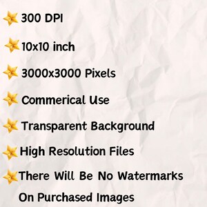 以下が含まれることがあります： デジタル画像の機能一覧。300 DPI、10x10 インチ、3000x3000 ピクセル、商用利用、透明な背景、高解像度ファイル、購入した画像には透かしがありません。