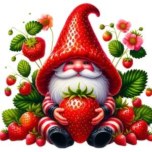 46 PNG Fruit Gnomes Clipart , Cute Gnomes, Fruit Gnomes, Gnome Bundle, Orange Gnome, Illustrations , Instant Download for Commercial Use