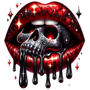 43 PNG Halloween lippen clipart, Halloween clipart, Halloween png, druipende lip, illustraties, Instant Download voor commercieel gebruik